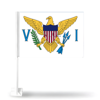 Drapeau de toit de voiture personnalisé Kosrae, drapeau national en polyester avec mât en plastique et base de fixation pour toit pour affichage extérieur sur voiture