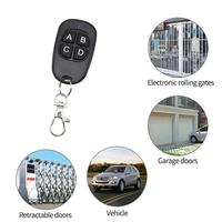 Télécommande de porte 433 MHz, 4 touches, télécommande universelle pour garage, télécommande de clonage, télécommande de portail électrique, duplicateur