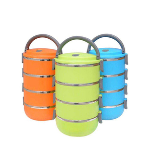 Boîte à lunch rectangulaire chauffante en cuivre de haute qualité RU, 4 couches, moderne, écologique, 1-3L, brillante, design détachable - Product Image 3
