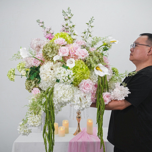 ลูกบอลดอกไม้ประดิษฐ์ DKB - ดอกไม้ประดิษฐ์เสมือนจริงสำหรับงานแต่งงาน งานรับปริญญา ของตกแต่งวันแม่ ปรับขนาดได้ - Product Image 2