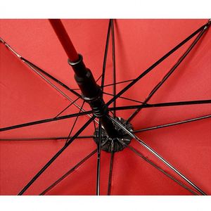 Ww6322 High Quality Custom Straight Slap-Up Carved Golf Wood Handle <b>Umbrella</b> With Logo - Product Image 5