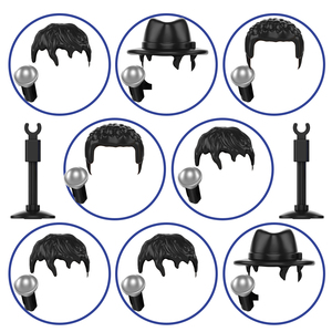 TP1062 Figura de Ladrillos de Construcción de Plástico de Michael Jackson, el Famoso Cantante y Bailarín, con Movimiento Moonwalk, Serie Thriller, Mini Bloques, Juguetes - Product Image 1