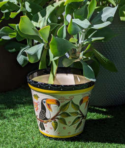 Maceta de Cerámica Mexicana Pintada a Mano - Product Image 6