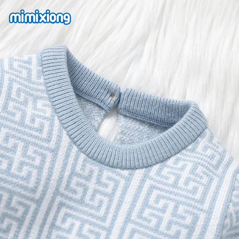 MIMIXIONG Baby Gift Sets 3Pcs Knitted Suits Baby Rompers New Design For Kids Soft And Warm Sets