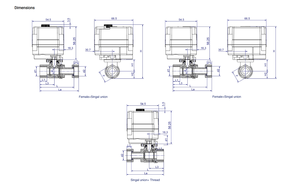 Vanne à boisseau sphérique électrique mini en acier inoxydable 2 voies, filetage femelle, IP67, joint flottant breveté, faible courant, OEM/ODM, eau, huile, <span class=keywords><strong>gaz</strong></span>, CE - Product Image 4