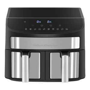 Aifa หม้อทอดไร้น้ำมัน<span class=keywords><strong>2</strong></span>ช่อง, หม้อทอดไร้น้ำมันพร้อมตะกร้าคู่10L 8L 9L สองโซน - Product Image 1