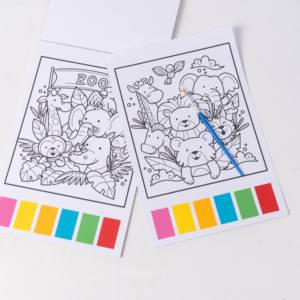 Libro da Colorare con Acqua Profumata Personalizzabile con Pennello, Giocattolo Educativo per la Creazione Artistica dei Bambini - Product Image 6