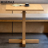 Meubles WISEMAX, design simple, meubles commerciaux, table à manger en chêne massif, table ronde pour café, restaurant, hôtel