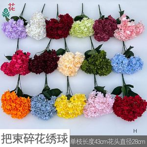 ดอกไฮเดรนเยียผ้าไหมช่อใหญ่สำหรับตกแต่งงานแต่งงานและโรงแรม - Product Image 3