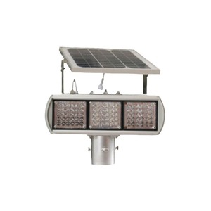 Solar Led Flashing Warning <b>Light</b> Ip65 <b>Pole</b> Mount For Highways - Product Image 4