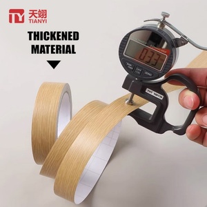 Customised 1mm*21mm <b>PVC</b> Wood ABS Acrylic Edge Banding <b>Strip</b> Self-Adhesive Water Resistant Durable Melamine Tape for Cabinets - Product Image 4
