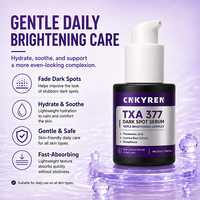 Soin pour peaux ternes : Sérum correcteur de taches brunes à l'acide tranexamique 377, formule hydratante et éclaircissante pour le visage