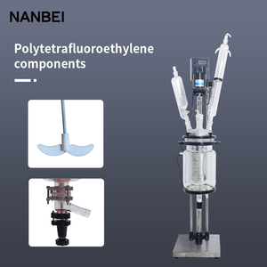 Sistema de extracción química Reactor de vidrio revestido de doble pared de laboratorio - Product Image 6