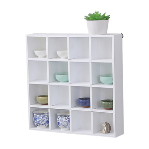 Commercio all'ingrosso a buon mercato Fissato Al Muro Quadrato Scatola di Ombra cornici, Agriturismo Decorazione di Legno di Stoccaggio Shelvers Organizzatore - Product Image 6