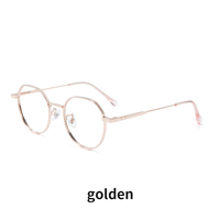 VisualMate Lunettes de lecture vintage en titane pur avec logo personnalisable de style populaire populaire avec monture optique circulaire à la mode