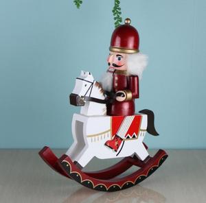 Schiaccianoci Decorativo 30cm, Ornamenti in Legno, Cavallo a Dondolo, Cavallo da Guerra in Legno, Schiaccianoci - Product Image 5