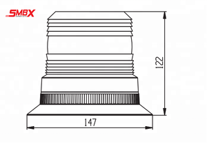 Amber Blue <b>Red</b> <b>Led</b> Truck <b>Light</b> 110V Roof Top Strobe <b>Lights</b> Emergency SMBX R65 for Trucks 110v <b>Led</b> Roof Top Strobe <b>Lights</b> Emergen - Product Image 1