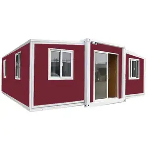 40 ft newest designing fuel single cartridge video of 40 foot portable foldable villa black shipping container house