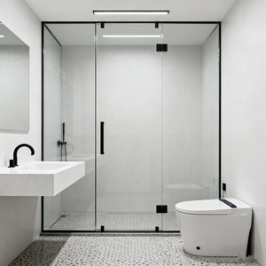 Vente en gros Cabine de salle de bain 10 mm en forme de T en verre trempé Cabine de <span class=keywords><strong>douche</strong></span> d'angle avec cadre en aluminium Cabine de <span class=keywords><strong>douche</strong></span> à l'italienne - Product Image 1