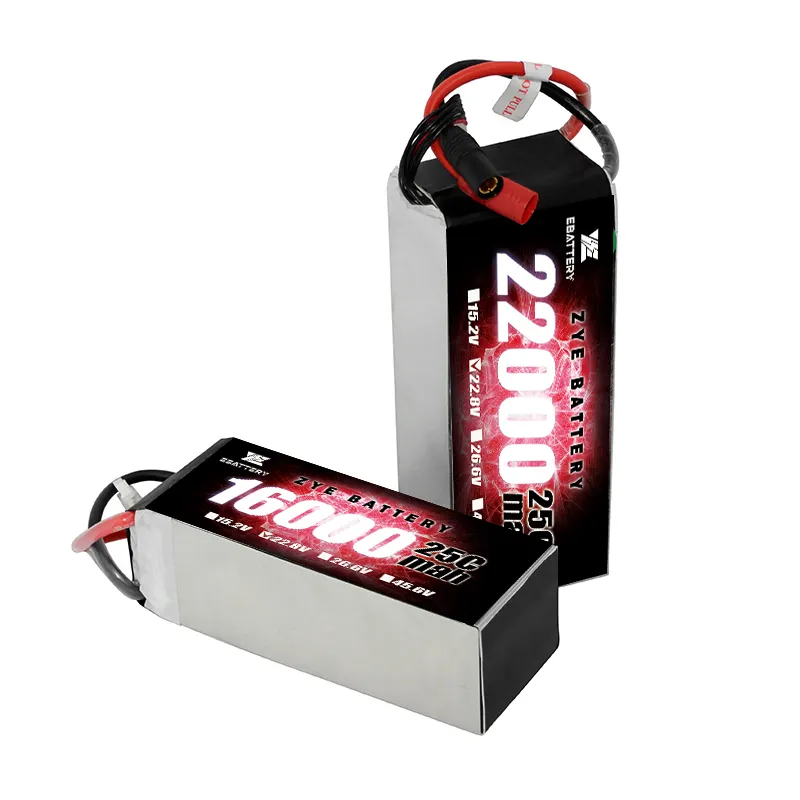 ขายส่งราคาถูกราคา Lipo 22000mah 23000mah 6s22.2v 6s22.8v 3.7V 3.8V แบตเตอรี่ลิเธียมไอออน 15C 25C แพ็คสําหรับ Drone