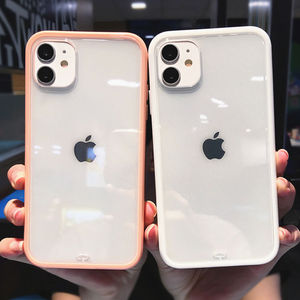 กันกระแทกกรณีโทรศัพท์กันชนสำหรับ <span class=keywords><strong>iPhone</strong></span> 11 11Pro Max XR <span class=keywords><strong>XS</strong></span> Max X 7 8 Plus 11Pro SE2020ลูกอมสีโปร่งใสปกหลัง - Product Image 1