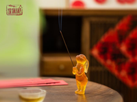 Porte-encens en cristal luxueux avec motif de lapin, emballage en boîte cadeau, adapté pour offrir en cadeau ou pour un usage personnel