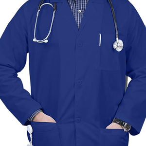 Blouse de laboratoire médicale de haute qualité, uniforme de protection clinique, vêtements de travail pour professionnels de la santé, logo personnalisé, toile de coton - Product Image 2