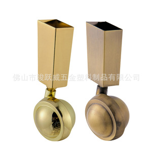 Junyuewei Square Cup Metal <b>Swivel</b> Chair Wheels 63mm Diameter Zinc Alloy Durable Wear Resistant Furniture Casters - Product Image 4