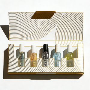 Maßgefertigte Goldfolie 1ml 2ml 3ml 5ml 4-teilig 5-teilig 6-teilig Parfüm-Proben Tester-Fläschchen Entdeckungsset Papierbox - Product Image 1