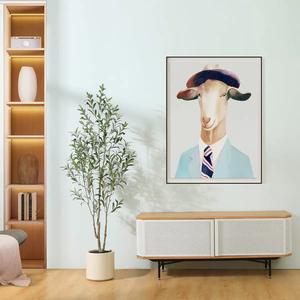 Olivo falso de 6 pies, plantas de olivo altas artificiales, árbol de seda de oliva en maceta para el hogar moderno, oficina, sala de estar, decoración del suelo - Product Image 3