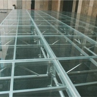 Structure en aluminium pour événements, podium, DJ, piscine, mariage, scène mobile en verre givré, scène de concert, scène de danse