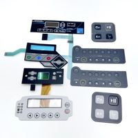 Clavier à membrane personnalisé avec superposition graphique, fabricant OEM, interface de contrôle étanche pour équipement industriel