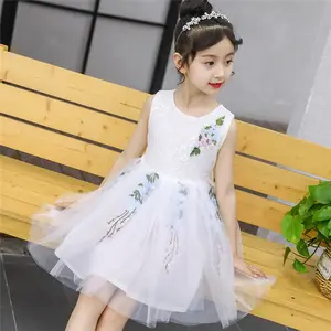Fashion Fancy Girls Evening Silk One Piece Hand Embroidery Designs Dress From Supplier Of Children Spanish Clothing