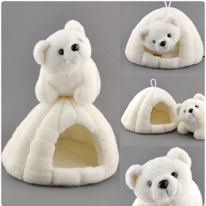 Animales de Peluche, Oso Polar de Dos Piezas y Cueva de Nieve, Juguetes de Peluche Suaves Personalizados - Product Image 2