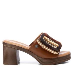 Mules à talons en cuir pour femmes 172522 - Product Image 1