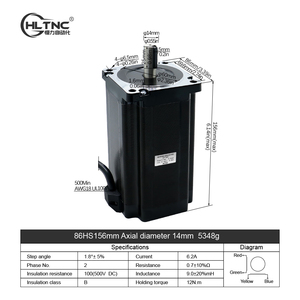 86HS156 Direct Manufacturer <b>Step</b> Motor 1.8 Degree 2 Phase 12 N.M 6.2A Nema34 for Engraving/ Labelling /laser Auto <b>Machine</b> CNC - Product Image 4