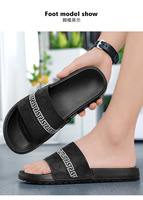 Claquettes légères en PVC et EVA pour hommes, pour l'extérieur, avec logo personnalisé, antidérapantes, souples, sans colle, pour usage domestique, fabriquées par le fabricant