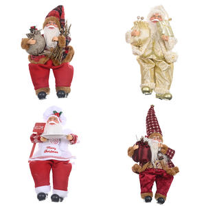2025 Año Nuevo fiesta en casa decoración de Navidad Natale Standing Claus muñeca figurita figura adornos navideños con bolsa de regalo - Product Image 2