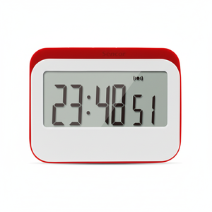 Minuteur de cuisine numérique intelligent, écran LCD tactile, design carré en plastique, fonctionnement facile, rappel de temps programmé, horloge de table décorative - Product Image 1