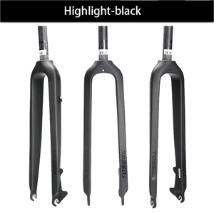 Fourche avant de vélo en carbone intégral, tube droit, <span class=keywords><strong>Toseek</strong></span>, fourche rigide pour VTT, frein à disque à dégagement rapide, VTT 26/27,5/<span class=keywords><strong>29</strong></span> pouces - Product Image 2