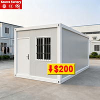 Maison conteneur modulaire démontable de 20 pieds, robuste, pour logement de chantier et hébergement de campements de travail
