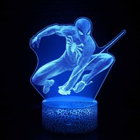 Lámpara táctil de ilusión divertida ABS LED decorar habitación lámparas de mesa divertidas Mini luces para el hogar diseñado luz de noche decoración de habitación estrellada