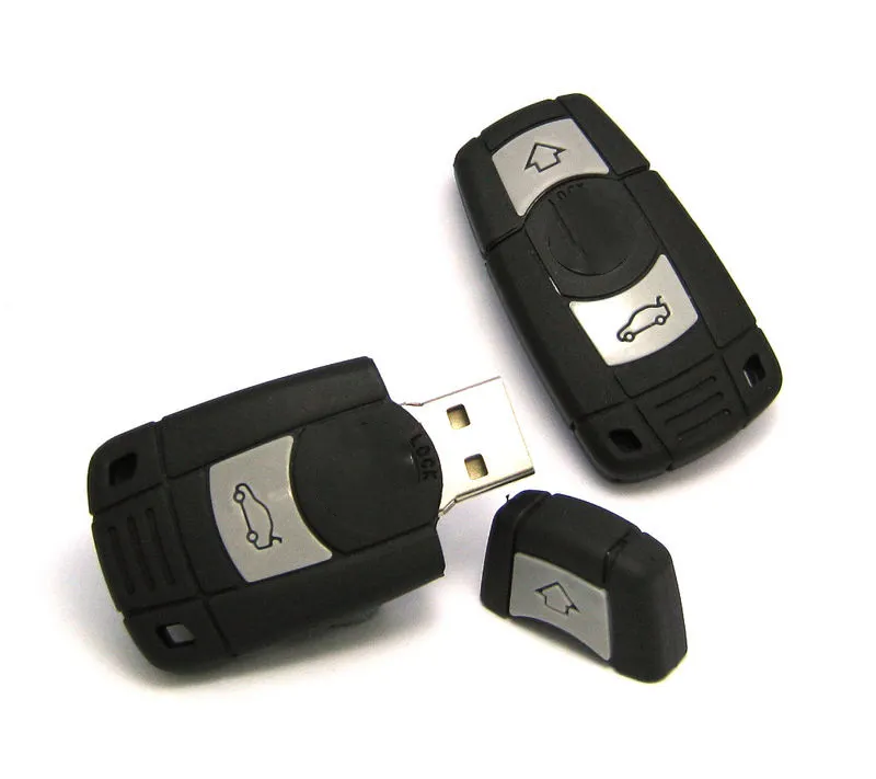 Bulk Nieuwe Pvc Mini Autosleutel Model Usb 2.0 Flash Memory Stick Pen Drive