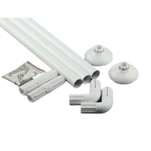 Tringle à <span class=keywords><strong>rideau</strong></span> de douche en forme de U réglable, installation de poinçonnage de support en forme de U pour salle de bain, <span class=keywords><strong>baignoire</strong></span>, magasin de vêtements - Product Image 1