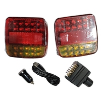 Feux arrière de camion LED de type nouveau, carrés magnétiques, style australien, plus lumineux, 20+20 LED, sans câble