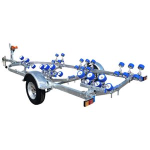 <span class=keywords><strong>Remolque</strong></span> <span class=keywords><strong>para</strong></span> Barcos Pequeños <span class=keywords><strong>de</strong></span> Eje Único Galvanizado en Caliente Hyroad, 6760*2200 mm, Capacidad <span class=keywords><strong>de</strong></span> Carga <span class=keywords><strong>de</strong></span> 1500 kg, Rodillos Ajustables - Product Image 4