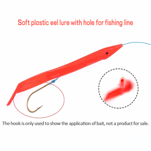 Multi-colore Sabiki Rig <span class=keywords><strong>anguilla</strong></span> esca morbida in plastica <span class=keywords><strong>artificiale</strong></span> per la pesca in acqua salata taglie 7cm 8.5cm 11.6cm - Product Image 5