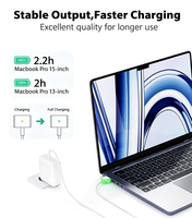 Adaptateur secteur certifié FCC CE 85W T-Tip pour MacBook Pro Air - 20V 4.25A Prise EU Charge rapide Chargeur d'ordinateur portable