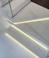 Escalier en acier empilé à haute capacité de charge, taille personnalisée, escalier décoratif pour appartement intérieur