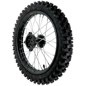 Roue de moto avec chambre <span class=keywords><strong>à</strong></span> air et jante 2.50-14 60/100-14, jante en acier 1.4x14, axe de 15 mm, pour Pit Bike, Dirt Bike, Cross Bike 50-160cc - Product Image 2